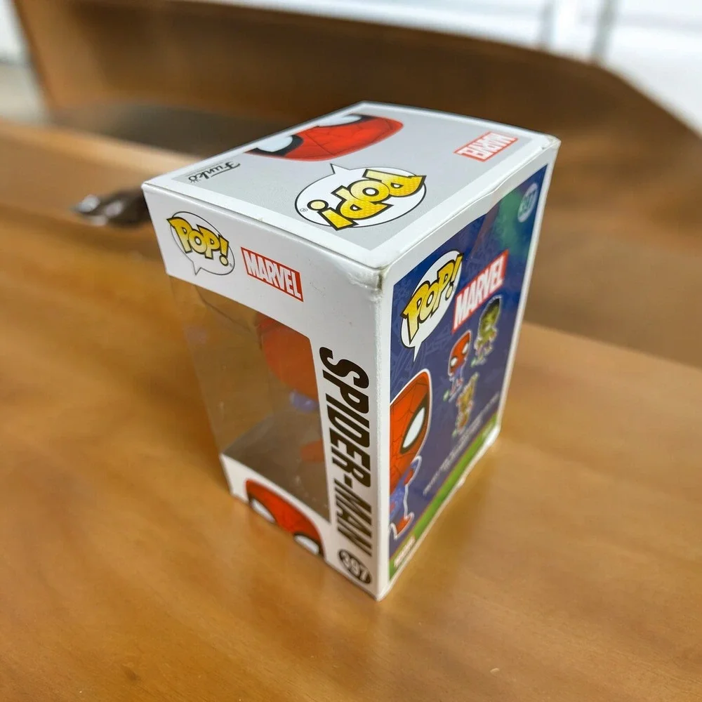Lot Of 2 Funko Pop! Marvel Spider-Man Vinyl Figures #397 & #470 Bobble Heads‎